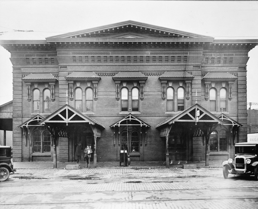 West Chester Station c. 1930. The station was destroyed by fire and demolished in the late 1960s