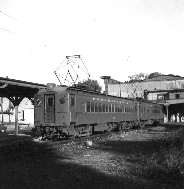 PRR MP54 electric MU train at West Chester